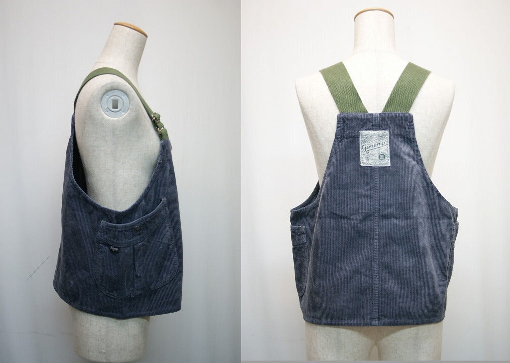 送料無料!ヘンプコットンによるコーデュロイ生地で仕上げたツールベスト SALE!! GOHEMP ゴーヘンプ VENDOR CRAFT VEST / 8W H/C CORDUROY(レディース)キャンプ アウトドア フェス ベスト