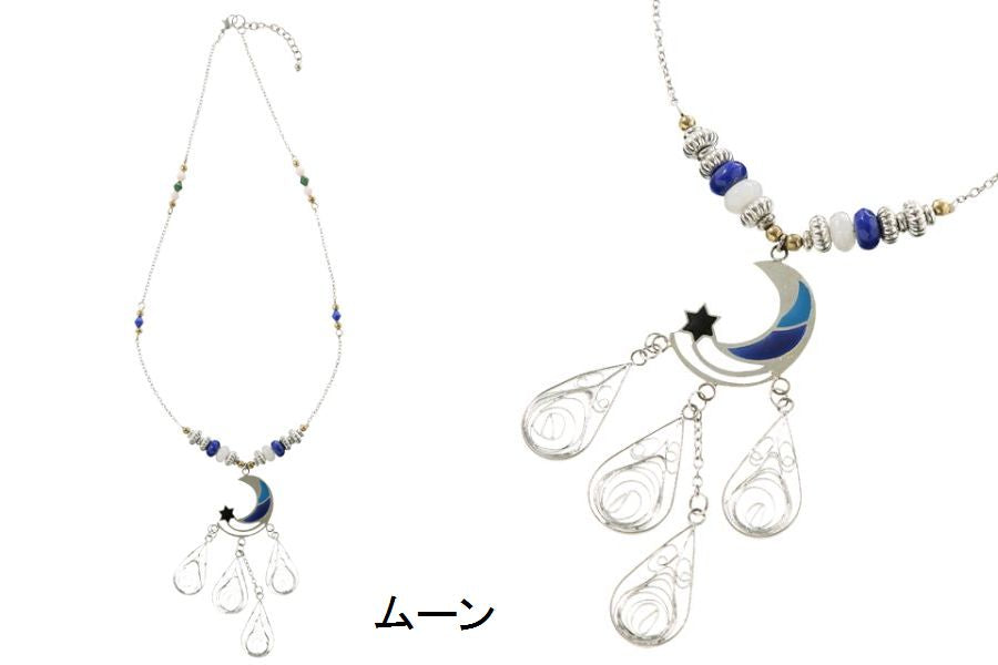 チャイハネ・amina フィールネックレス 月モチーフ