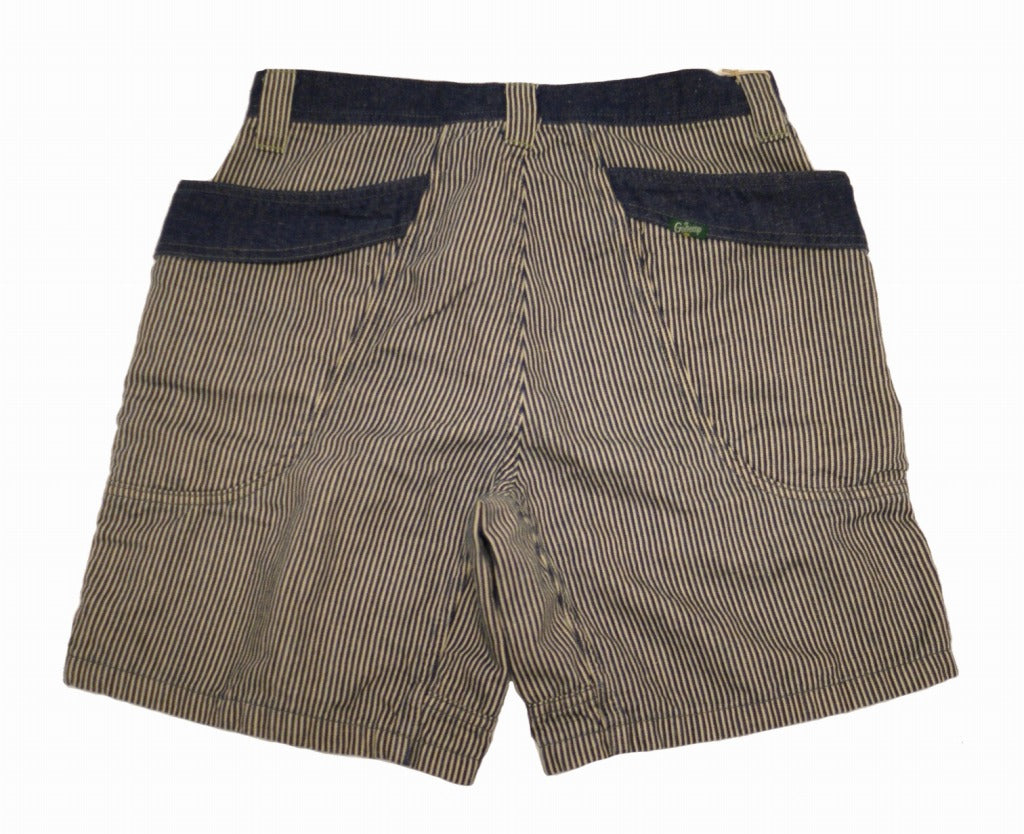 送料無料!ゴーヘンプ GOHEMP VENDOR SHORTS ヒッコリー one wash メンズ ショートパンツ