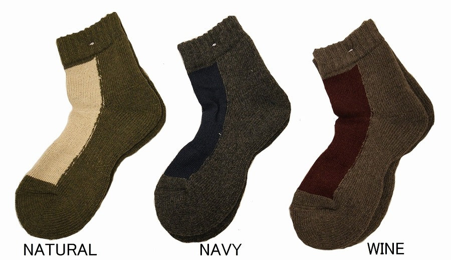 GO HEMP HEMP 2TONE PILE QUARTER SOCKS/×ANONYMOUSISM