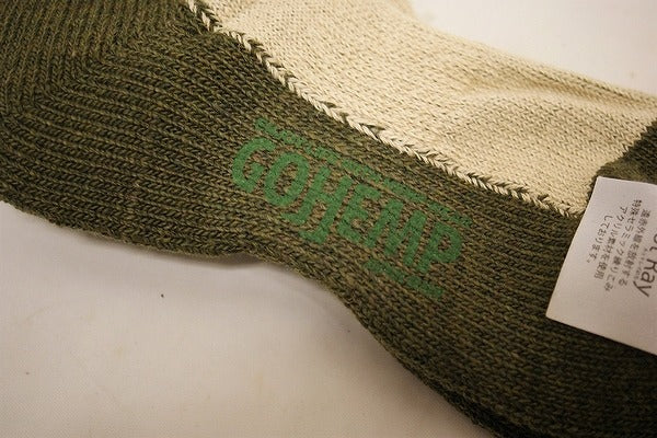 GO HEMP HEMP 2TONE PILE QUARTER SOCKS/×ANONYMOUSISM