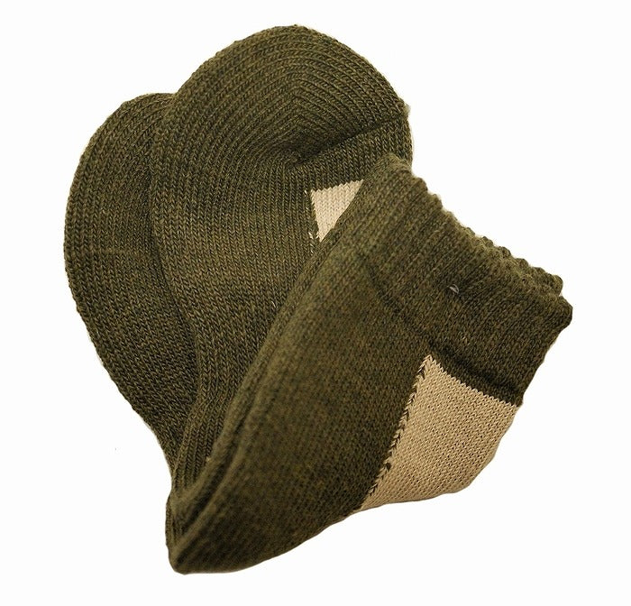 GO HEMP HEMP 2TONE PILE QUARTER SOCKS/×ANONYMOUSISM