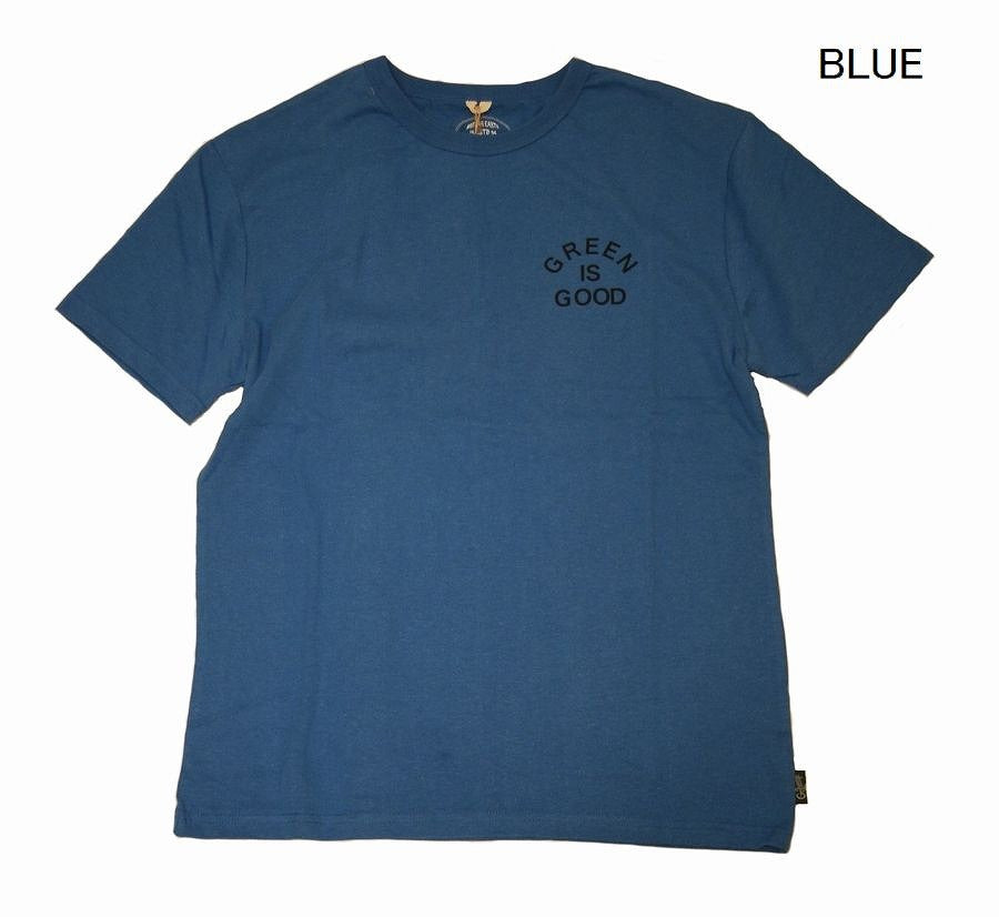 ヘンプ&オーガニックコットンGO HEMPGREEN'S S/SL TEE メンズM、L