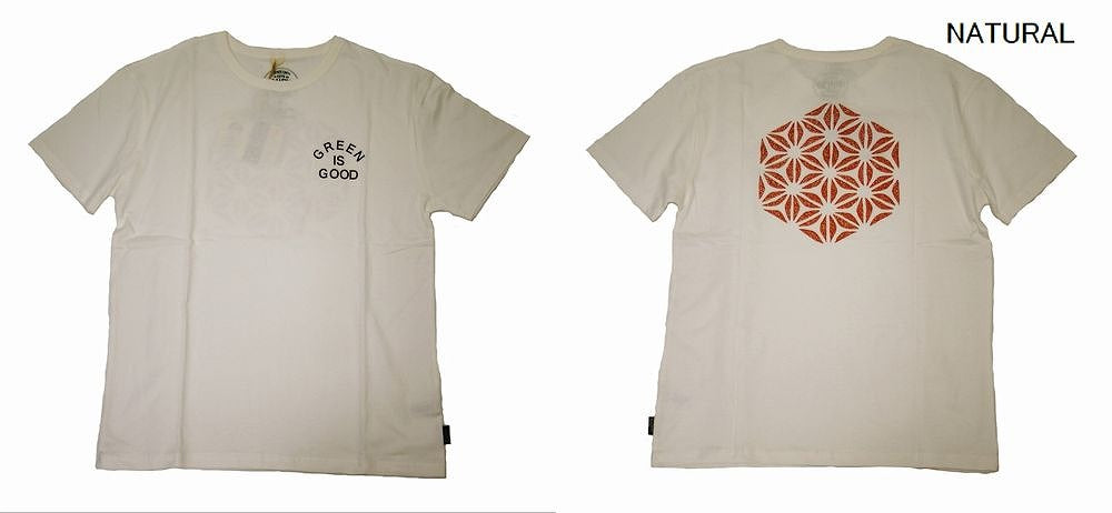 ヘンプ&オーガニックコットンGO HEMPGREEN'S S/SL TEE メンズM、L