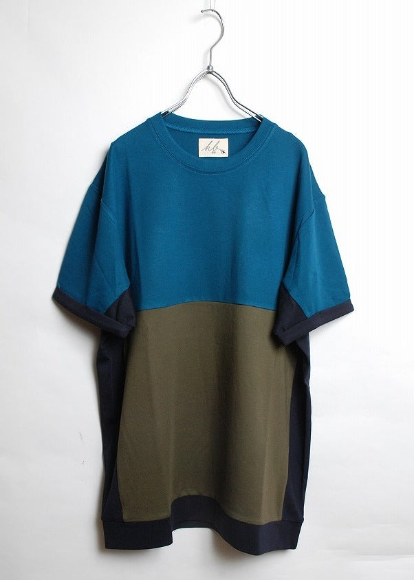 さらっとした着心地のTシャツSALE!!HB カラーバイカラー S/Sカットソー バイカラー メンズ レディース ユニセックス アウトドア スポーツ ストリート 前後切り替えTシャツ