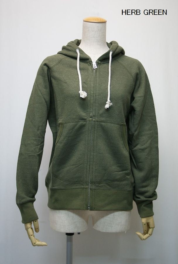 送料無料!ヘンプコットン・裏起毛のジップアップパーカーSALE!!GO HEMP ゴーヘンプZIP UP PARKA/H/C FLEECE ジップアップパーカーフリース(レディース)