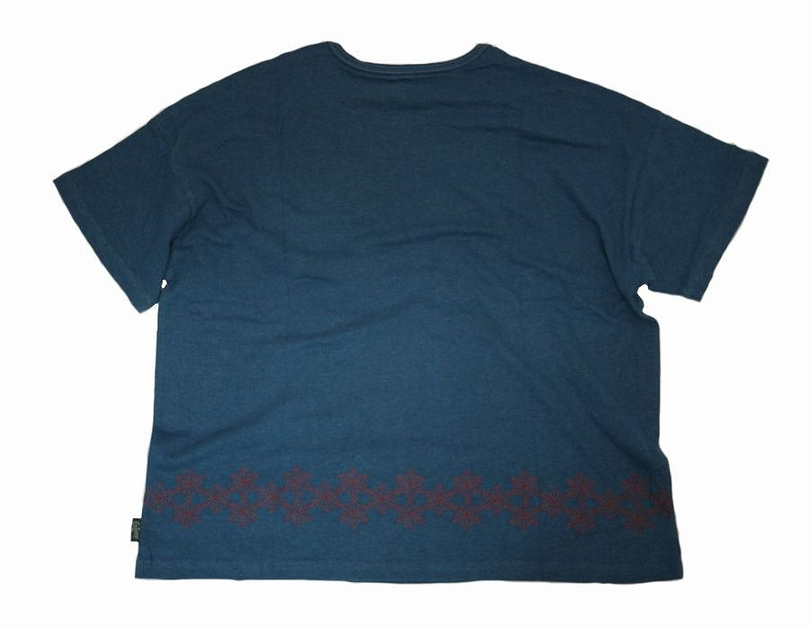ヘンプ&オーガニックコットン ワイドポケットTシャツGO HEMPWIDE PK TEE / H/OC JERSEY 麻柄刺繍 メンズM、L