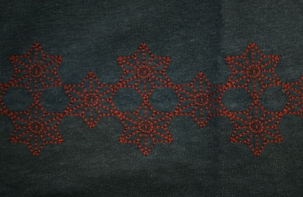 ヘンプ&オーガニックコットン ワイドポケットTシャツGO HEMPWIDE PK TEE / H/OC JERSEY 麻柄刺繍 メンズM、L