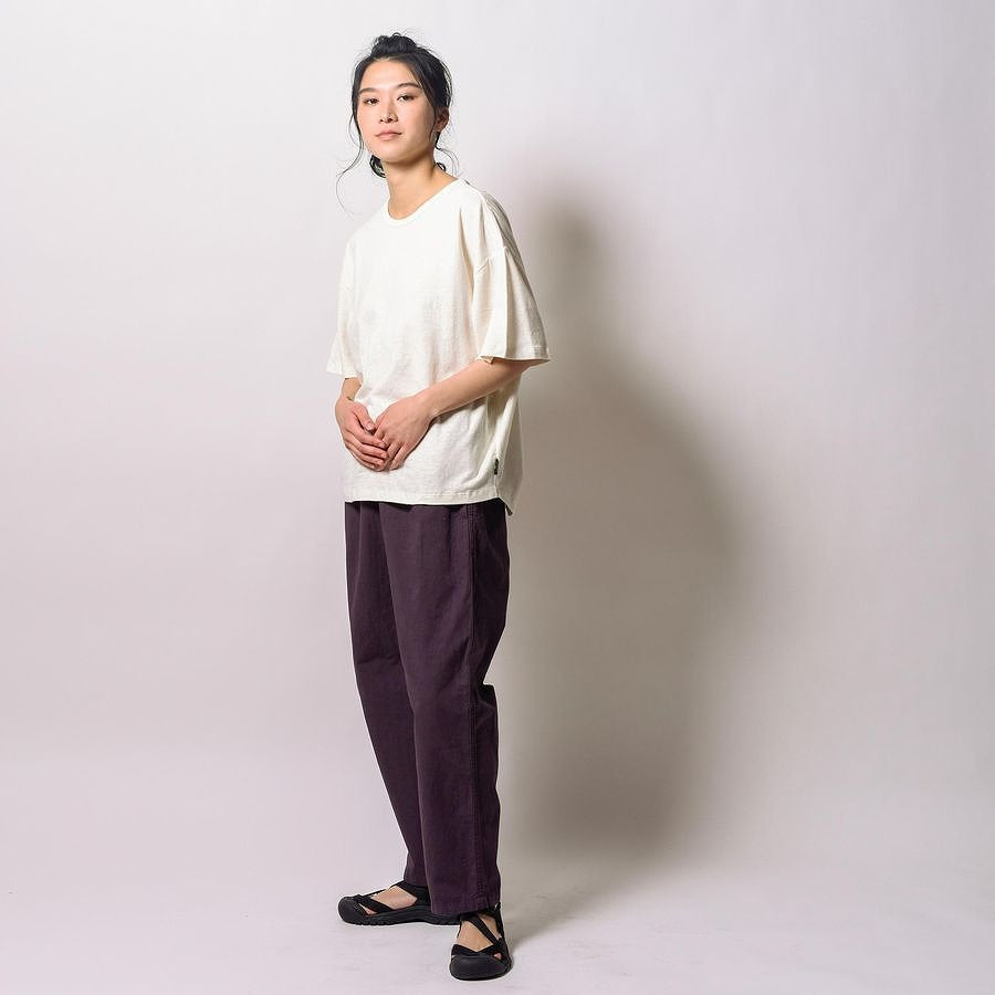 ヘンプ&オーガニックコットン オーガニックコットンの柔らかな肌触りで着心地も快適GO HEMP ゴーヘンプ HONEY TEE 程よくルーズなビッグシルエット レディース半袖Tシャツ