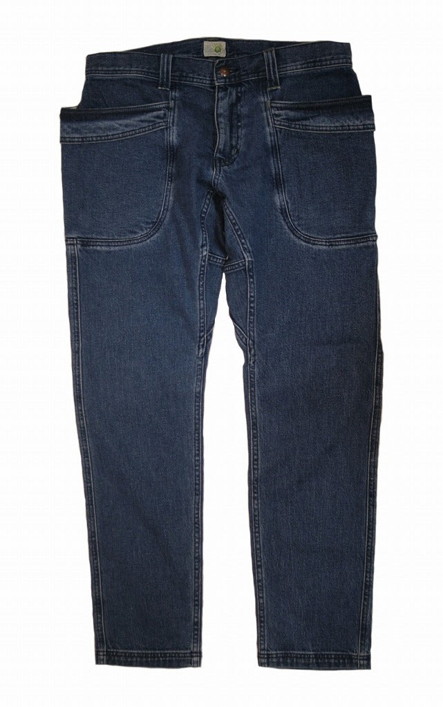 送料無料!すっきりとした細めのボトム GO HEMP ゴーヘンプ VENDOR TAPERED SLIM PANTS/USED WASH デニムパンツ