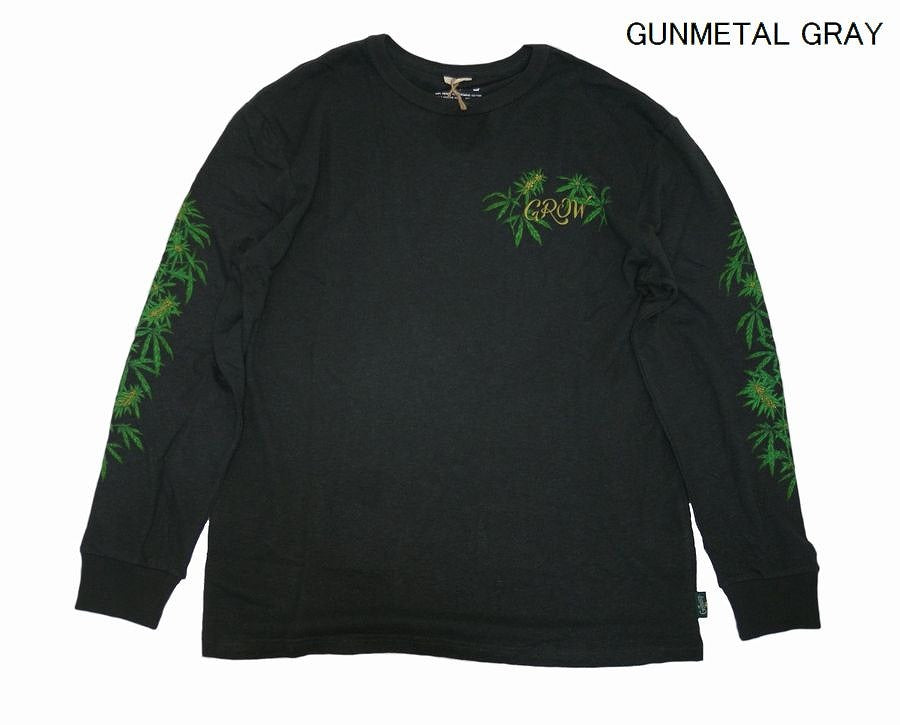 PRINT HEMP TEE ヘンププリントTシャツGOHEMP ゴーヘンプメンズベーシックロングスリーブTシャツ GROW/LONG SLEEVE TEE メンズ長袖