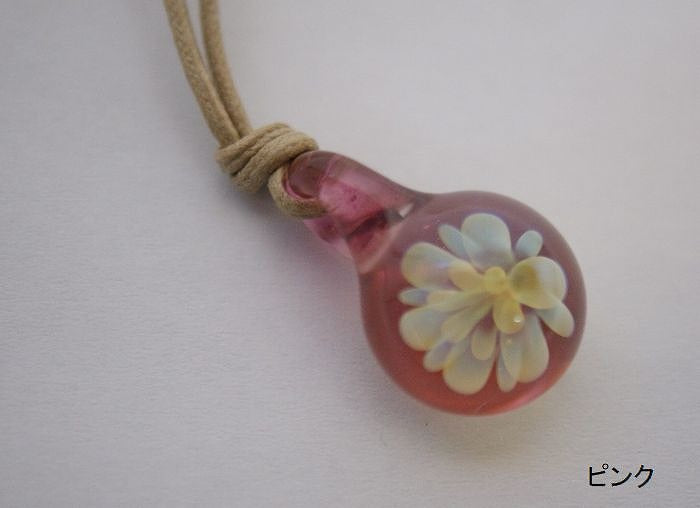 ハンドメイド ガラスペンダントEuony-Glass ユーオニーグラス プチプチペンダント ガラスアクセサリー