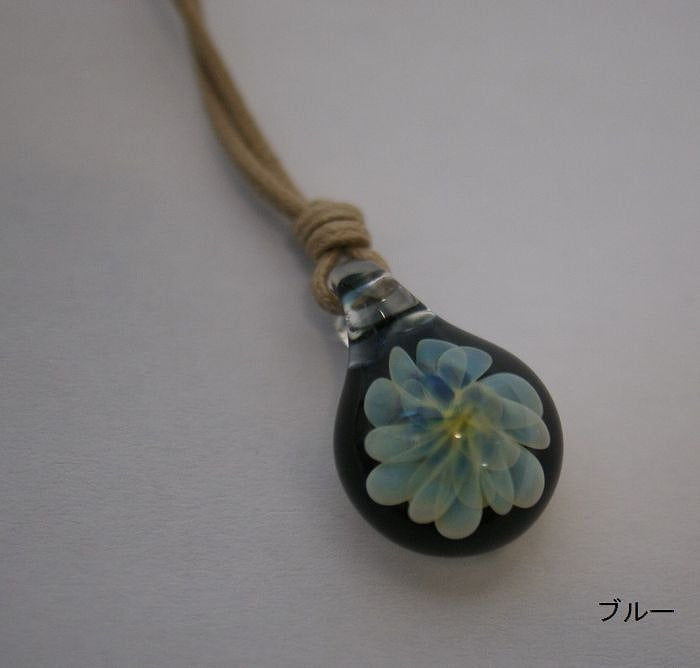 ハンドメイド ガラスペンダントEuony-Glass ユーオニーグラス プチプチペンダント ガラスアクセサリー