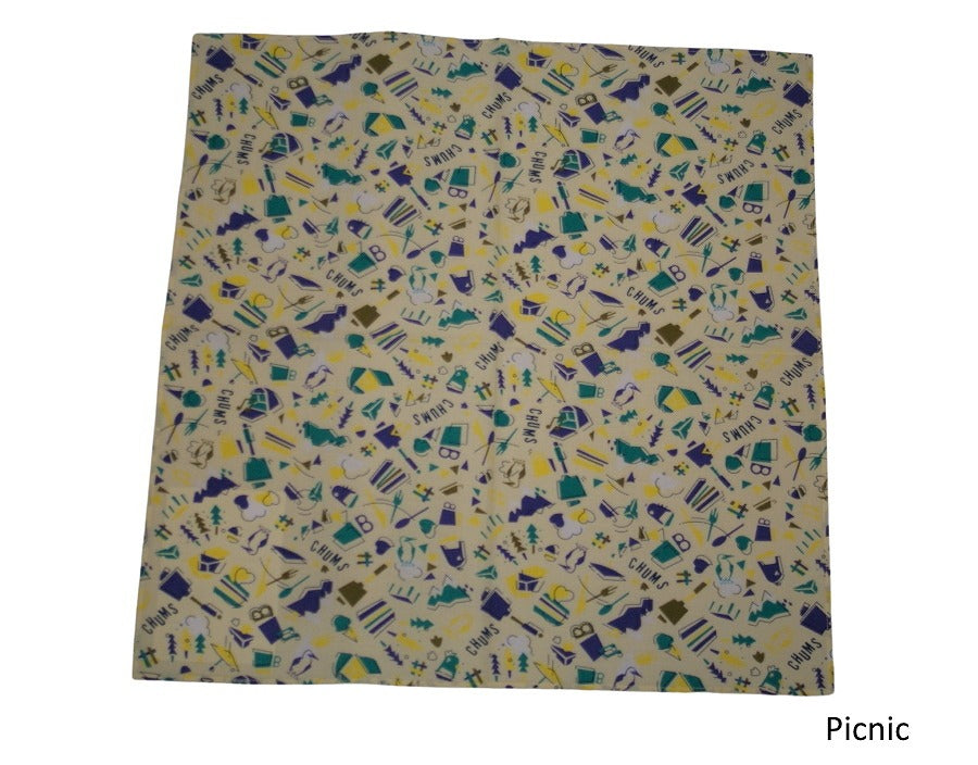 ハンカチやテーブルクロスにもクリックポスト発送CHUMS チャムス Bandana バンダナ ハンカチ マルチクロス