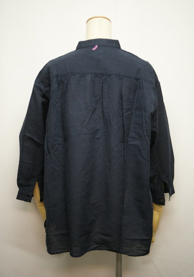 ゆったりとしたデザインのヘンプコットンシャツGOHEMP ゴーヘンプHEALING SHIRTS ヒーリングシャツ レディースシャツ ガーゼ生地