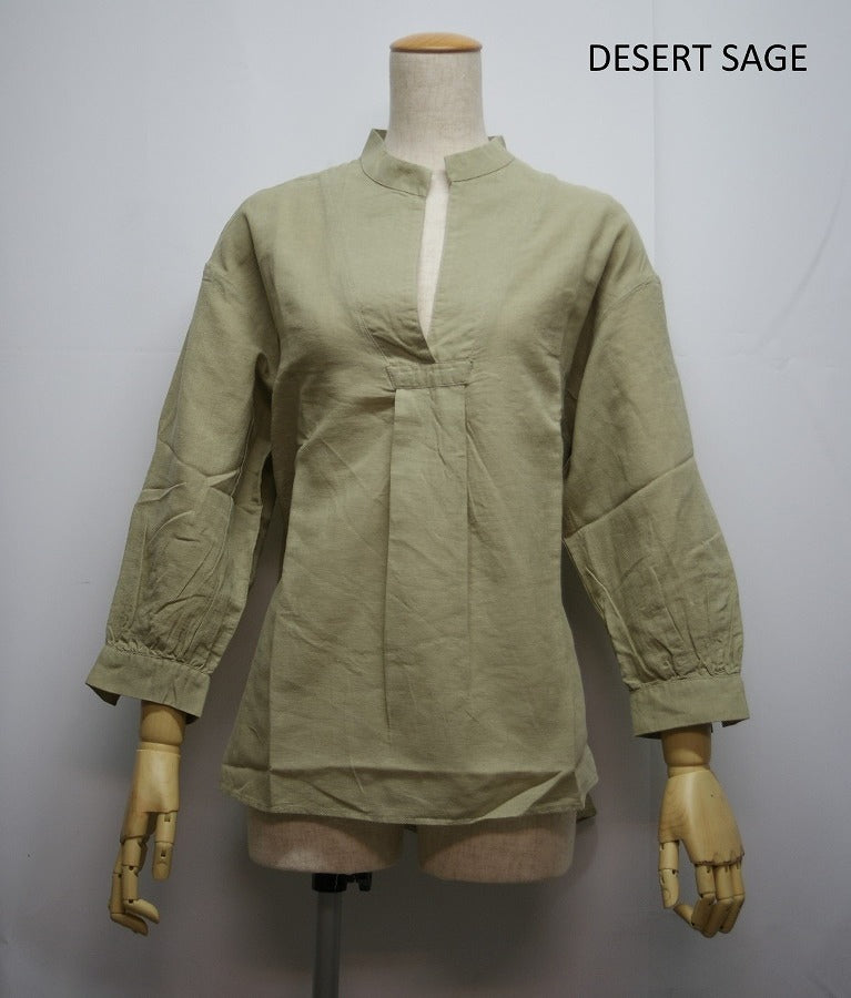 ゆったりとしたデザインのヘンプコットンシャツGOHEMP ゴーヘンプHEALING SHIRTS ヒーリングシャツ レディースシャツ ガーゼ生地