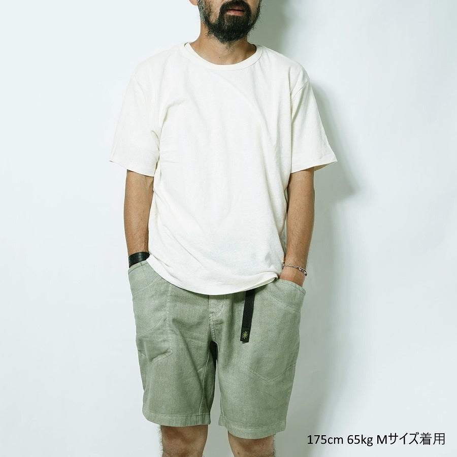 「TRAVELIN PANTS」のショーツタイプが登場 GOHEMP ゴーヘンプ TRAVELOR EASY SHORTS トラベラーイージーショーツ ショートパンツ ヘンプ リサイクルポリエステル アウトドア キャンプ