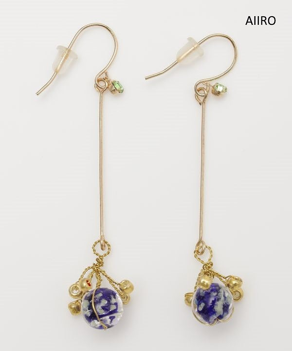 線香花火ピアス 花火 フックピアス レディース