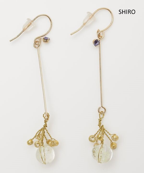線香花火ピアス 花火 フックピアス レディース