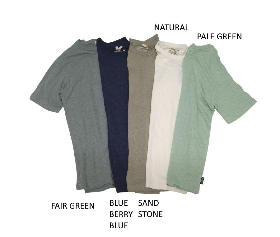 クリックポスト発送!ヘンプ&オーガニックコットンGO HEMP ゴーヘンプメンズベーシックTシャツ BASIC SHORT SLEEVE TEE