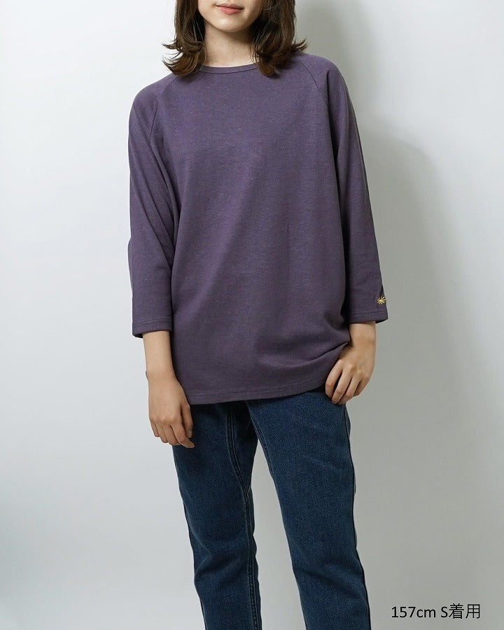 ヘンプ&オーガニックコットン GOHEMP ゴーヘンプBASEBALL TEE メンズ レディース ラグラン ベースボールTシャツ 7分袖 秋冬 シンプル