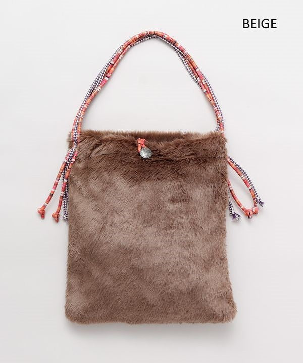 チャイハネ・アミナコレクション パミールBAG ファー トートバッグ ボヘミアン 秋冬