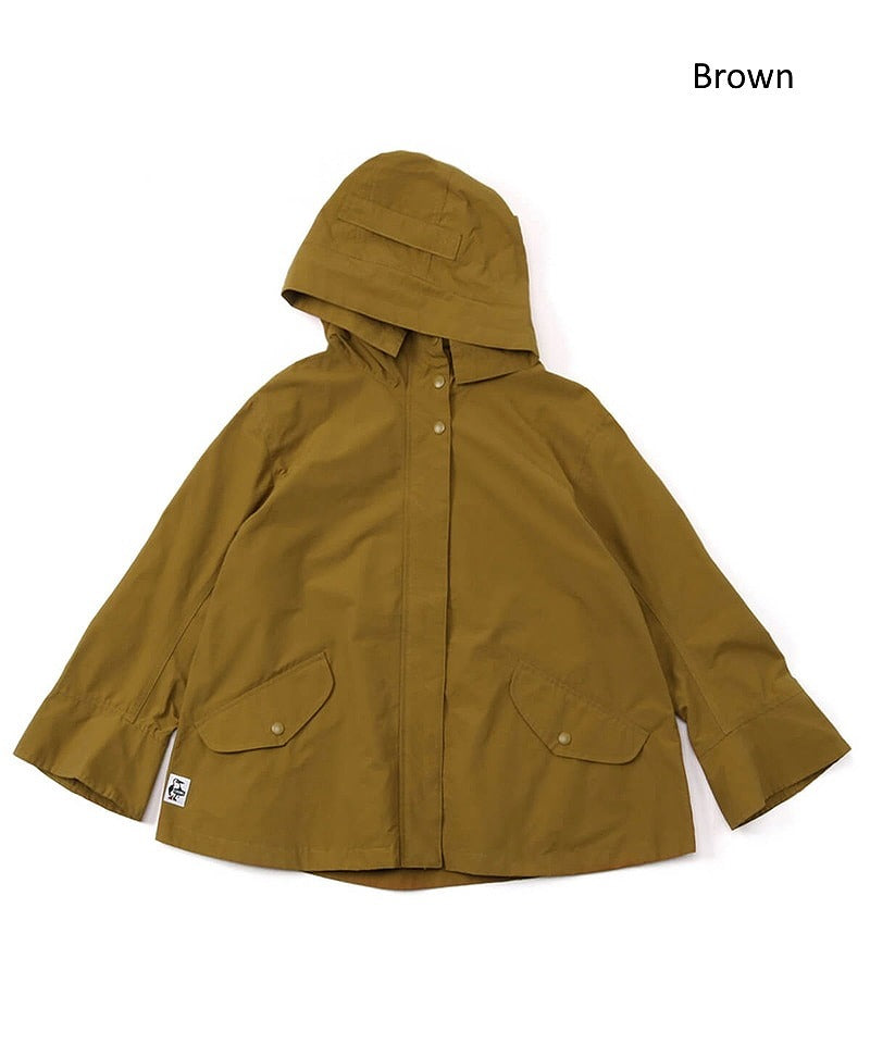 ふわっと広がるAラインシルエットのマウンテンパーカーCHUMS チャムス エーラインジャケット(マウンテンパーカー)A-line jacket レディース アウター キャンプ アウトドア レディース 秋冬 シンプル