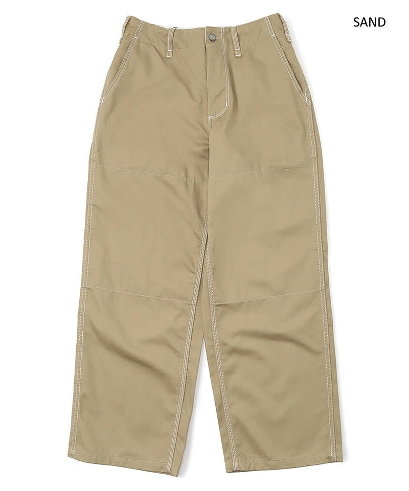 アウトドアシーンに最適、火の粉からウェアを守る難燃素材のキャンプパンツCHUMS チャムス Flame retardant camp pants フレームリターダントキャンプパンツ メンズ オリーブ サンド キャンプ アウトドア