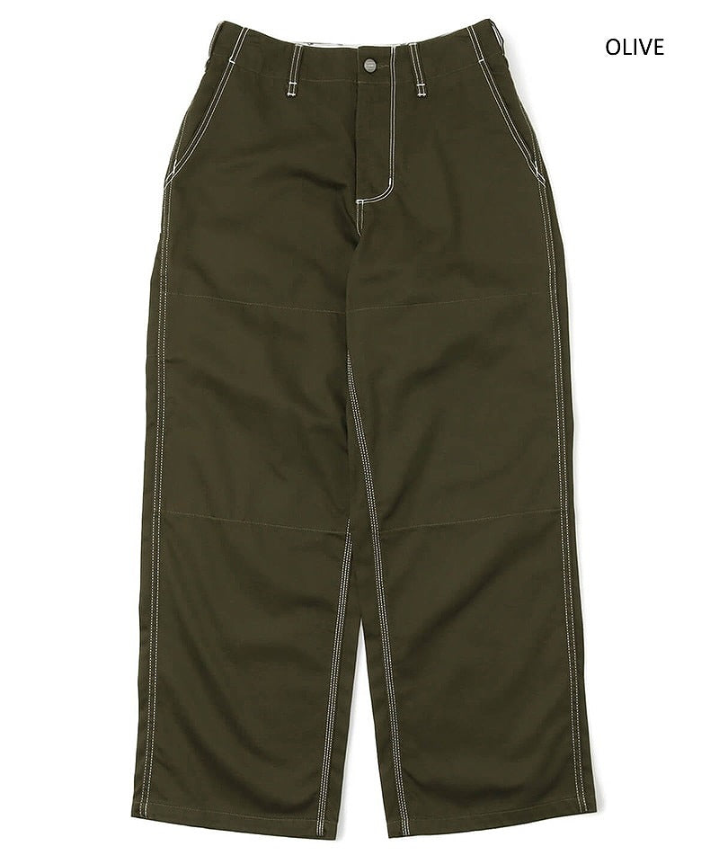 アウトドアシーンに最適、火の粉からウェアを守る難燃素材のキャンプパンツCHUMS チャムス Flame retardant camp pants フレームリターダントキャンプパンツ メンズ オリーブ サンド キャンプ アウトドア