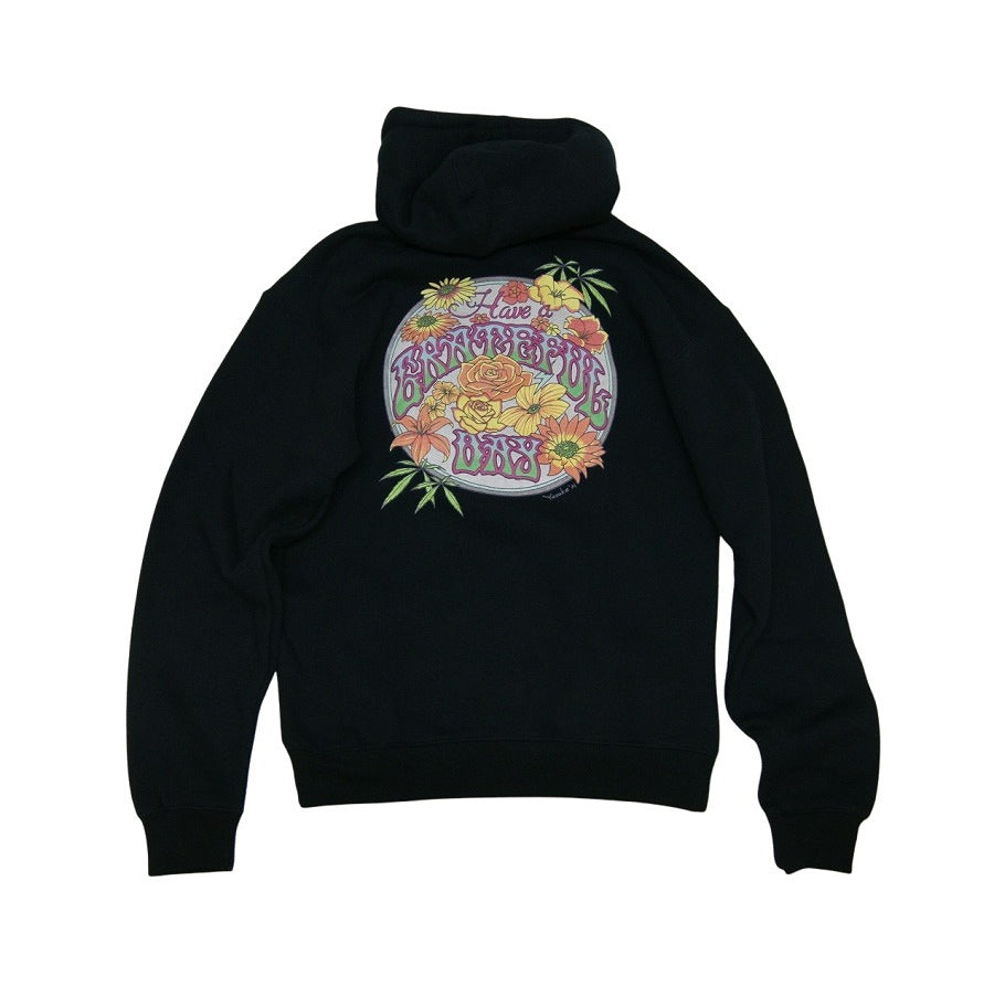 全てペンのみで仕上げた手描きによるアートワークHAVE A GRATEFUL DAYSWEAT HOODIE -BLOOM GOWEST ゴーウエスト GOHEMP ゴーヘンプ パーカー スウェット 秋冬 厚手
