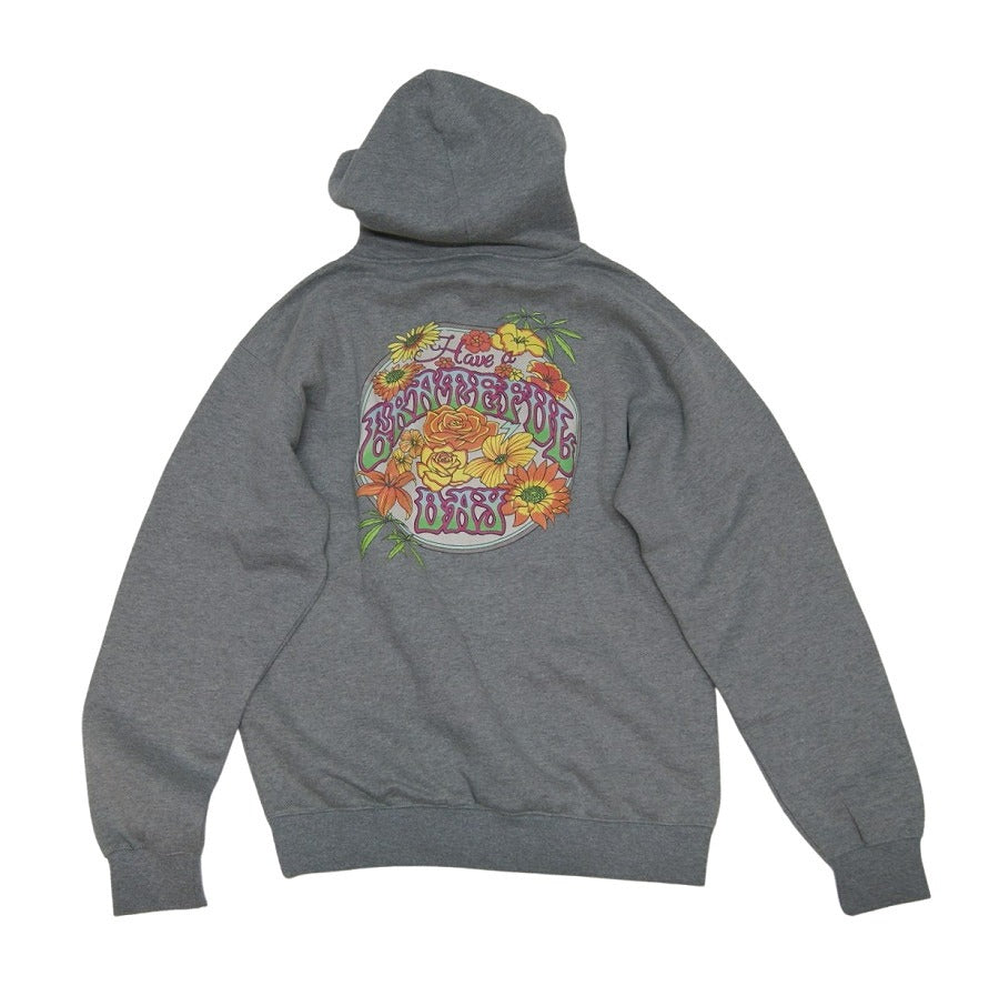 全てペンのみで仕上げた手描きによるアートワークHAVE A GRATEFUL DAYSWEAT HOODIE -BLOOM GOWEST ゴーウエスト GOHEMP ゴーヘンプ パーカー スウェット 秋冬 厚手