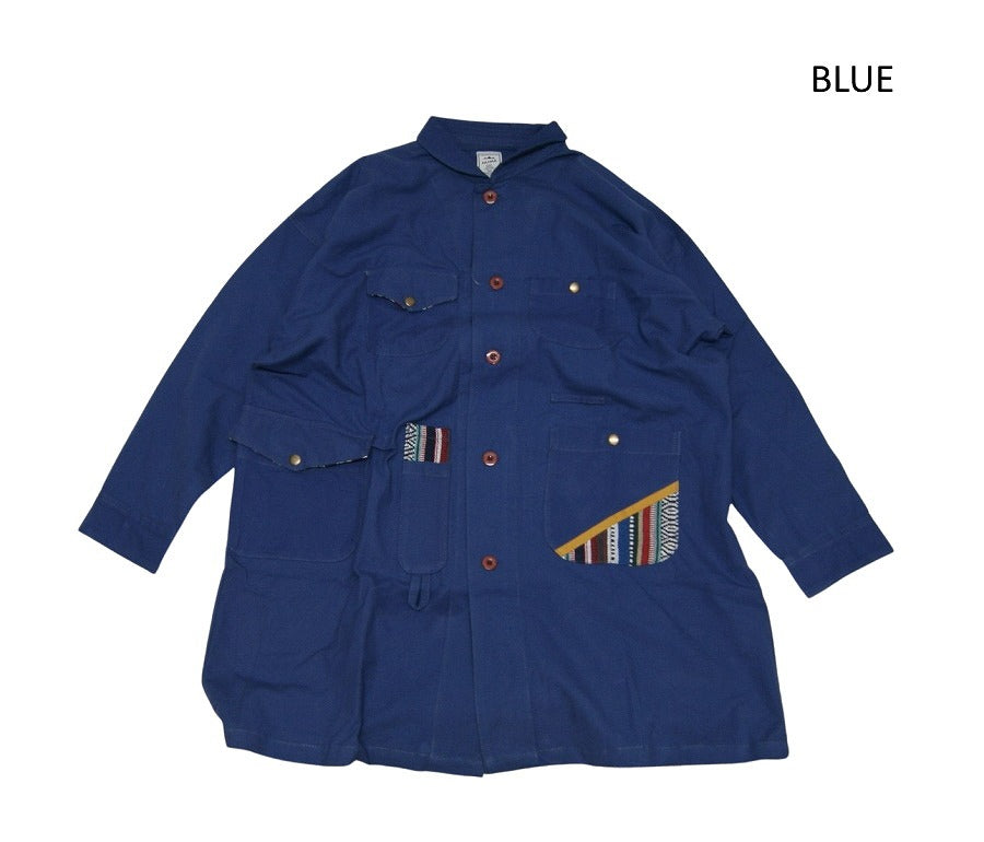 チャイハネ アミナコレクション SALE!!パハルメンズコート メンズ 春夏 エスニック 羽織り ジャケット アウター キャンプ ビッグシルエット ゆったり
