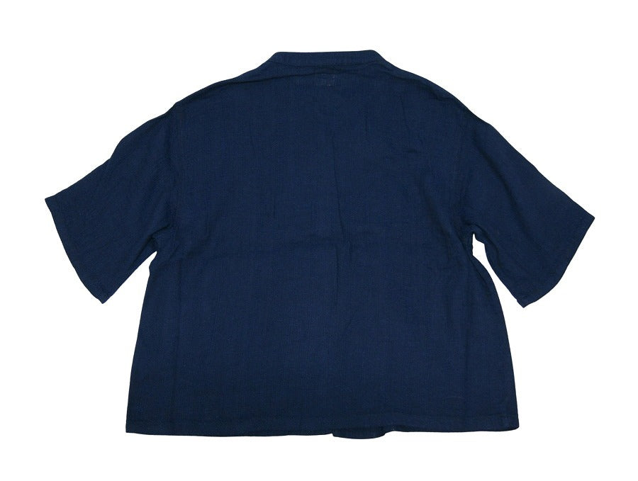 ヘンプとコットンのオリジナルのドビー素材GOHEMP ゴーヘンプGOKU WIDE SHIRTS ドロップショルダー ワイドシルエット チャイナボタン
