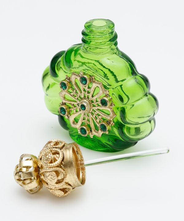 チェコガラスの香水瓶チェコガラスアトマイザー チェコ ガラス細工