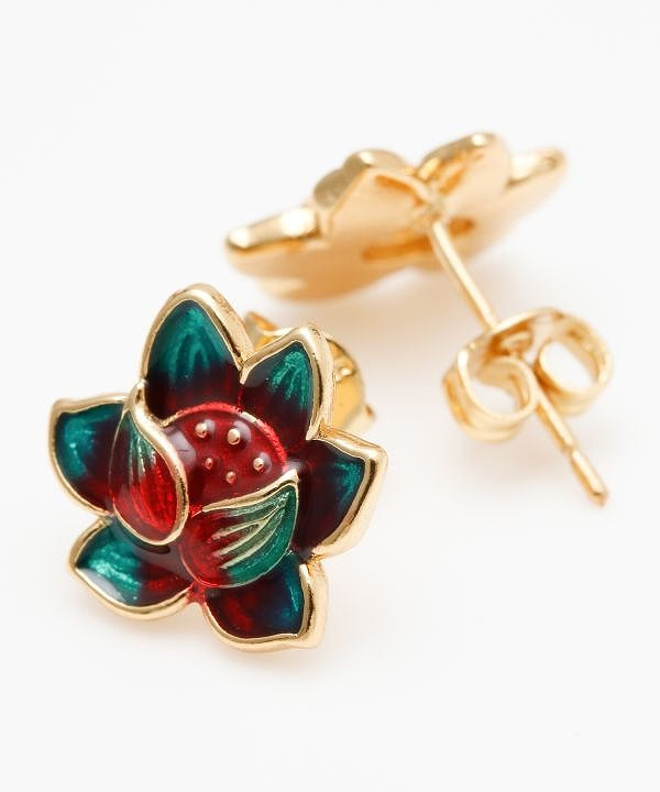 チャイハネ・アミナコレクション ロータスポスピアス 蓮