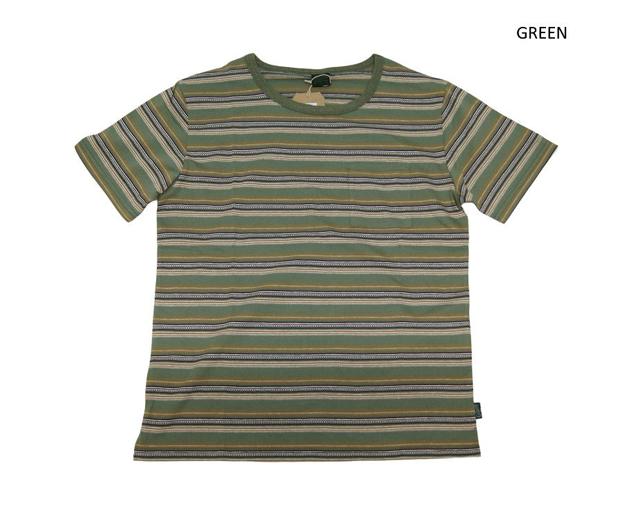クリックポスト発送!ヘンプ&オーガニックコットンGOHEMP ゴーヘンプBASIC SHORT SLEEVE POCKET TEE ベーシックショートスリーブポケットTEE ボーダー