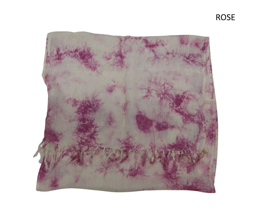 オリジナルミニヘリンボーンガーゼを使用した、ヘンプロールスカーフクリックポスト発送 GOHEMP ゴーヘンプ HEMP ROLL SCARF ヘンプロールスカーフ タイダイ染め