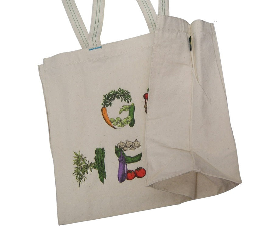 HELLO NATUREをテーマにアーティストとのコラボレーションクリックポスト発送 GOHEMP ゴーヘンプ ECO BAG VEGE&HERB LOGO DON’T WASTE FOOD PARADISE ALLEY BREAD&CO. エコバッグ