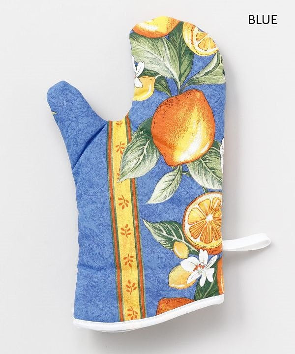 チャイハネ・amina ・欧州航路クリックポスト発送!プロバンスレモンミトン プロヴァンス生地 フランス