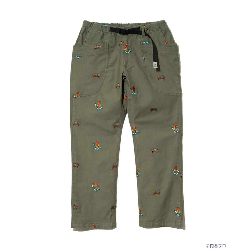 go slow caravan ゴースローキャラバン 【ウルトラマン×go slow caravan】ストレッチオックス 怪獣刺繍脇ポケパンツ (MENS)