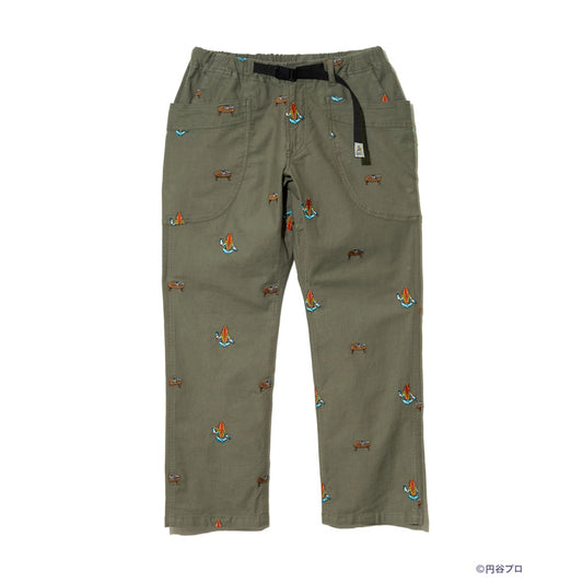 go slow caravan ゴースローキャラバン 【ウルトラマン×go slow caravan】ストレッチオックス 怪獣刺繍脇ポケパンツ (MENS)