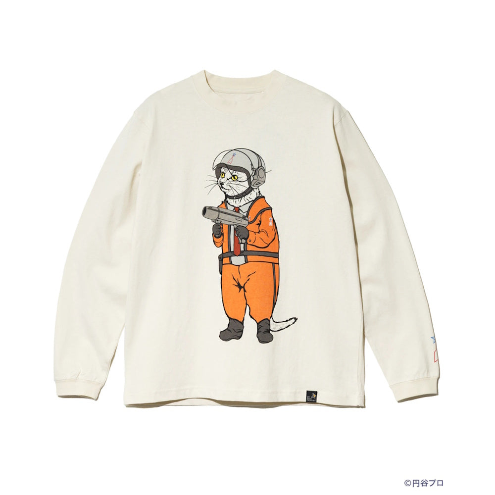 go slow caravan ゴースローキャラバン 【ウルトラマン×go slow caravan】USA/C 隊員猫ロングスリーブTEE (MENS)