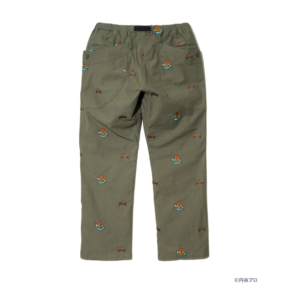 go slow caravan ゴースローキャラバン 【ウルトラマン×go slow caravan】ストレッチオックス 怪獣刺繍脇ポケパンツ (MENS)