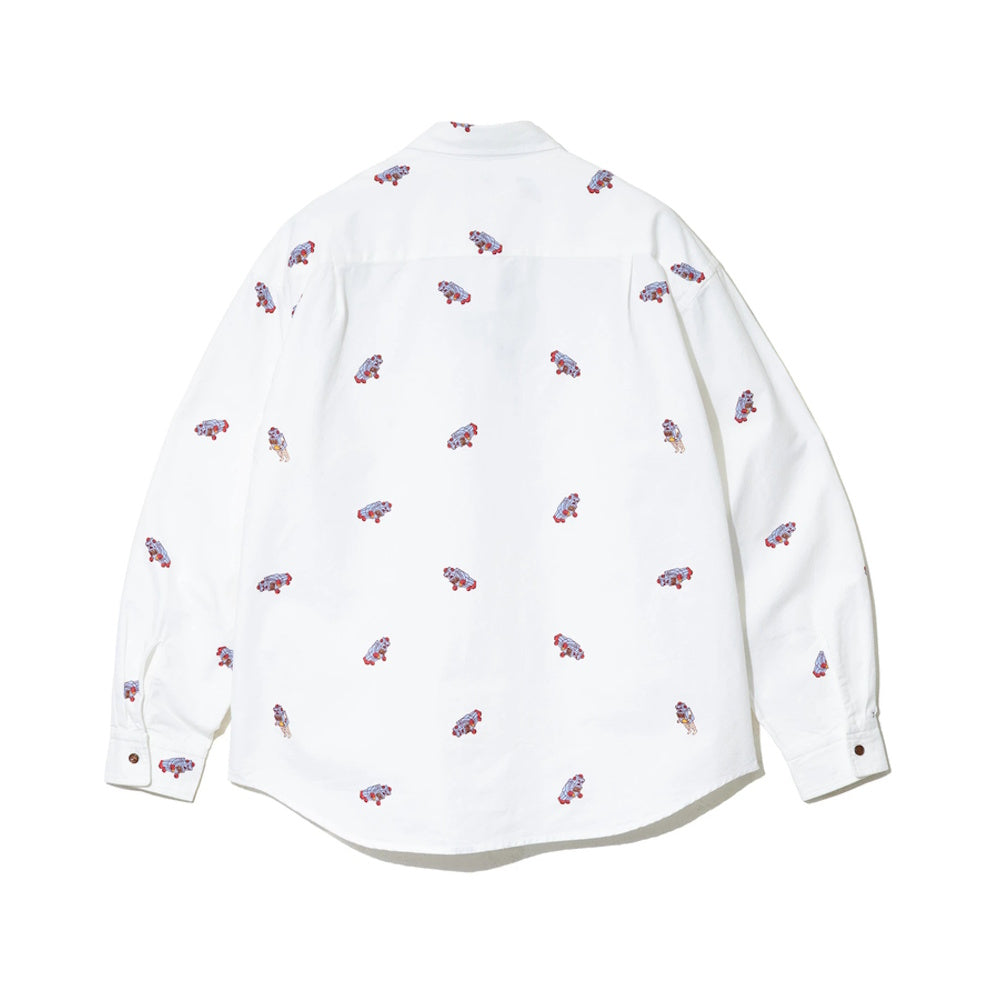 go slow caravan ゴースローキャラバン オックス総柄プリントR/Gシャツ (MENS/WOMENS)