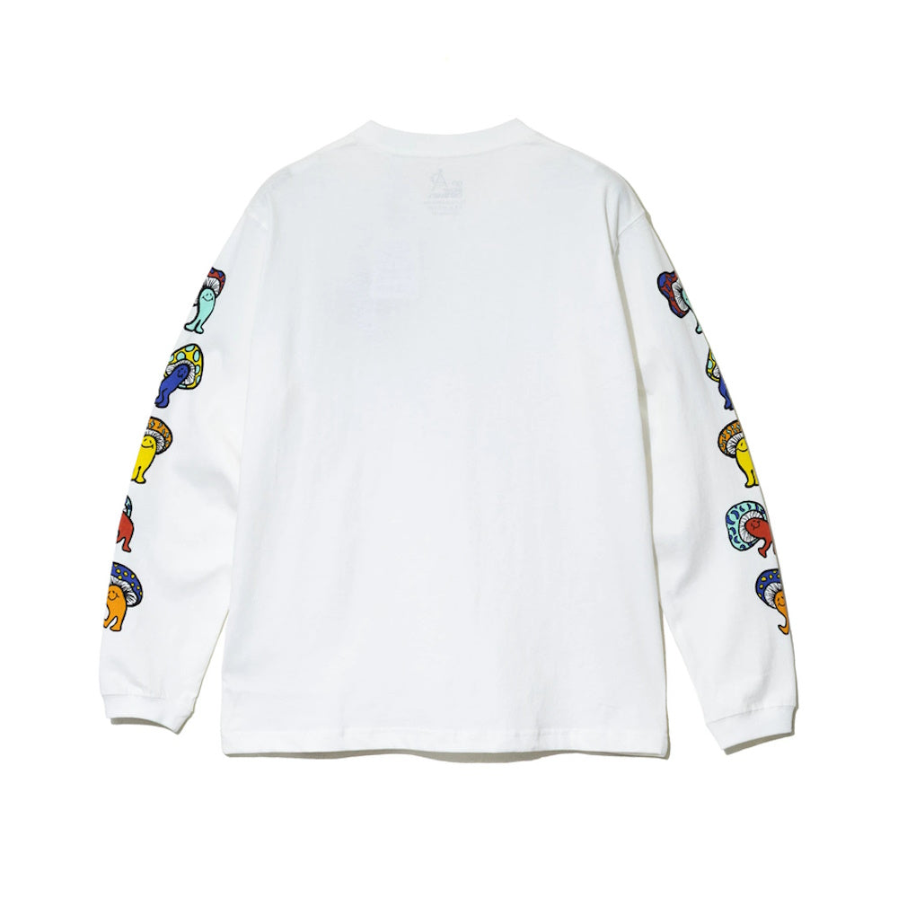 go slow caravan ゴースローキャラバン USA/C Hi!PSY!キノコ ロングスリーブ TEE (MENS)