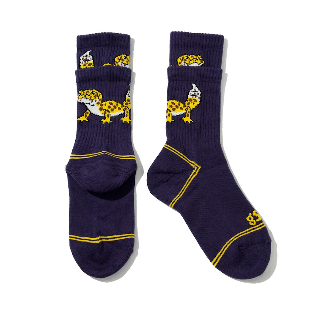 go slow caravan ゴースローキャラバン パイルジャガード レイヤードリブクルーソックス (MENS/WOMENS)