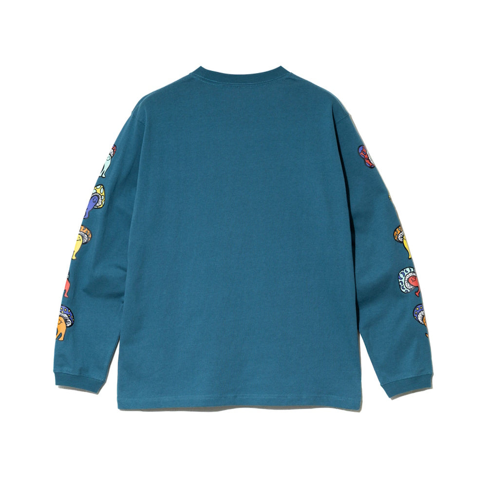 go slow caravan ゴースローキャラバン USA/C Hi!PSY!キノコ ロングスリーブ TEE (MENS)