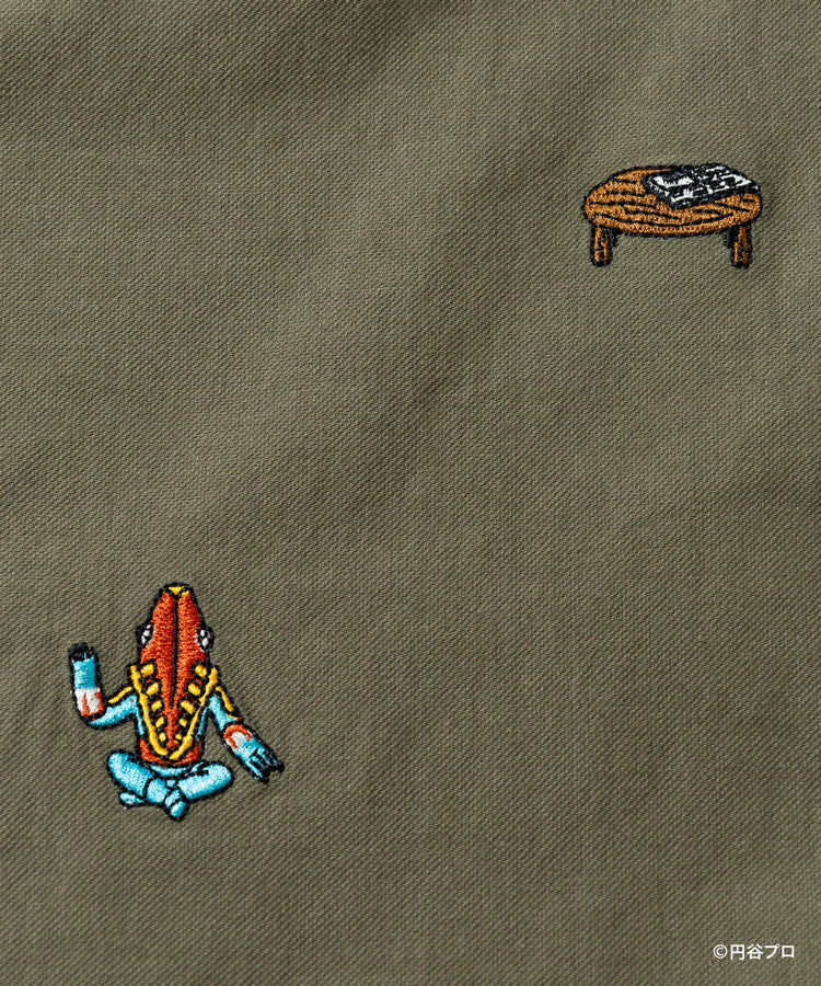 go slow caravan ゴースローキャラバン 【ウルトラマン×go slow caravan】ストレッチオックス 怪獣刺繍脇ポケパンツ (MENS)