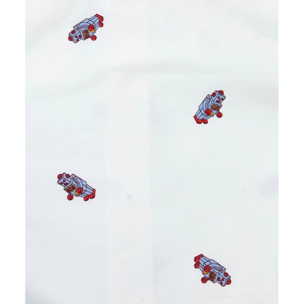 go slow caravan ゴースローキャラバン オックス総柄プリントR/Gシャツ (MENS/WOMENS)