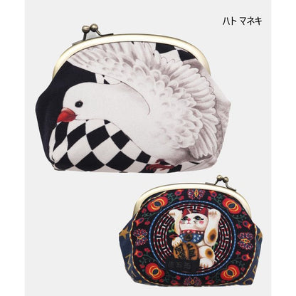 倭物やカヤ　マルチがま口《重宗玉緒×倭物やカヤ》　がま口　財布　和装 小物入れ　ポーチ